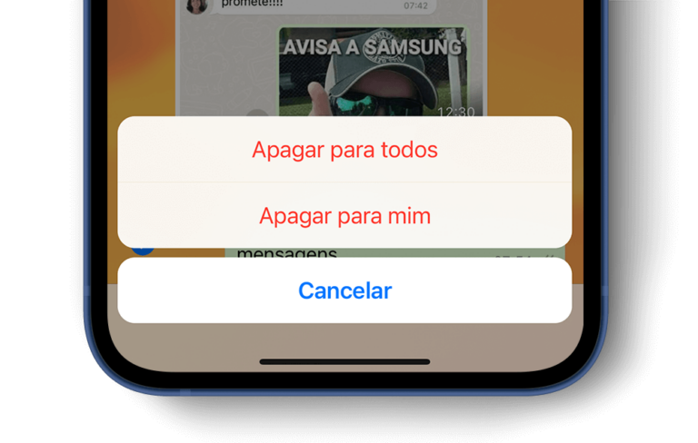 Como desfazer uma mensagem apagada por engano no WhatsApp