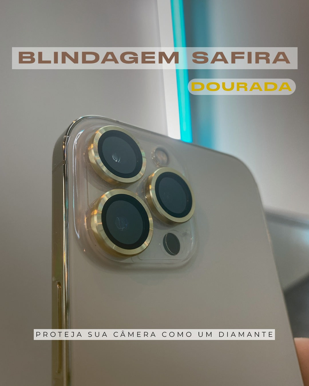 Blindagem de Câmera Safira para iPhones